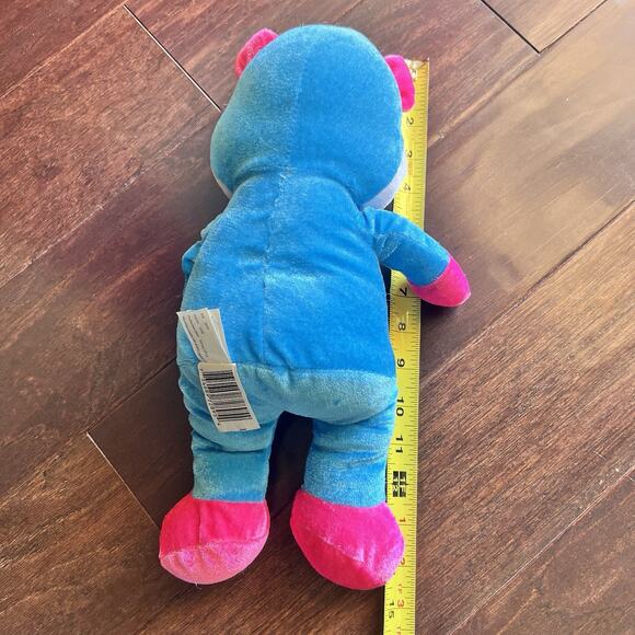 VERY RARE Beautiful Kellytoy Blue & Pink Teddy Bear 14" Plush Stuffed Animal Toy - Picture 3 of 5